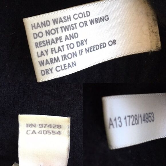 WHITE + WARREN Cashmere Peplum Flare Sweater Black S - Picture 6 of 6